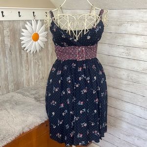 Boho Cotton Summer Dress, Women’s Size X-Small